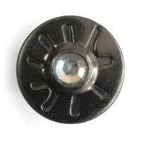 737-G черный никель пуговица джинсовая со стразом 17мм (упаковка 1000 штук)