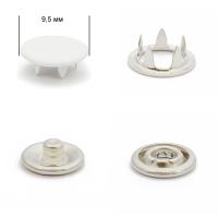 Кнопка трикотажная (закрытая) нерж 9,5 мм эмаль № 101 уп. 144шт