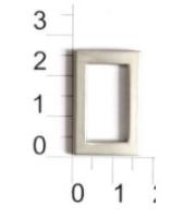 3083К Pearl-никель пряжка металлическая 