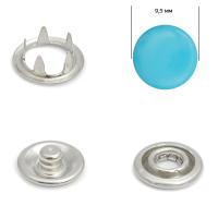 Кнопка рубашечная  (закрытая) 9,5 мм - эмаль 206/1440 шт., цв. бирюзовый