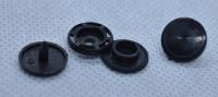 Кнопка пластиковая 12 мм цв. черный (1000шт.)