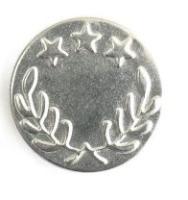 222-G никель пуговица джинсовая 17мм (упаковка 1000 штук)