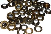 Розн.уп. Люверсы №28 13мм сталь цв.Антик  (уп 50 шт)