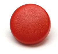 Пластиковая крышка (1 часть кнопки) 15мм цв. красный (уп 720шт)