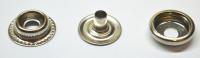 Кнопка №61 15 мм  сталь (3 части) цв. Никель (720 шт)