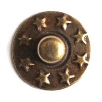 Розн.уп. 258-М антик, хольнитены джинсовые с пупырышком 9,5х9,5мм (упак. 100шт.)