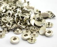 Розн.уп. Кнопка НЕРЖ. Альфа №54 12,5мм цв. Никель (уп. 20 шт)