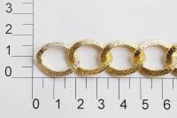 UX 012С цепь алюминий цв. 18К gold (упаковка 10 метров)