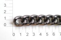 UX 015С цепь алюминий цв. black nickel (упаковка 10 метров)