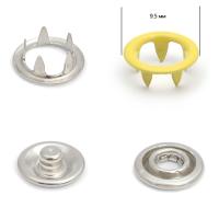 Кнопка рубашечная  (кольцо) 9,5 мм - эмаль 350/1440 шт., оттенок желтого