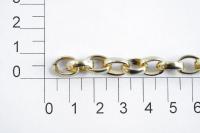 UX 003С цепь алюминий цв. 16К gold (упаковка 10 метров)