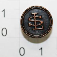 004-G черный медь пуговица джинсовая 17мм (упаковка 1000 штук)