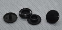 Кнопка пластиковая 15 мм цв. Черный(уп1000шт)