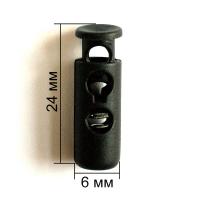 3124 черный Фиксатор пластик (упаковка 200 штук)