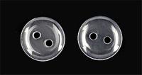 Пуговицы пластик CY 3234 18L-11мм,2 прок.цв.Прозрачный(уп.1000 шт)