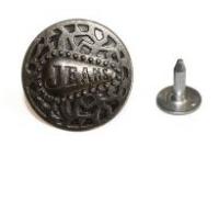 1127-17-HG Джинсовая пуговица, 17мм, цв.черный никель (упаковка 500 штук)