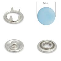Кнопка рубашечная  (закрытая) 9,5 мм - эмаль 183/1440 шт., цв. светло-голубой