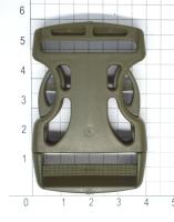 Фастекс (защелка трезубец) F030 (СКЕЛЕТ)  ш.30 мм (уп.1000 шт.) ПП цв.Хаки