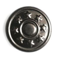 Розн.уп. 015-М черный никель, хольнитены джинсовые 9,5х9,5мм (упак. 100шт.)