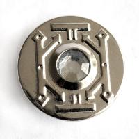 741-G никель пуговица джинсовая со стразом 17мм (упаковка 1000 штук)