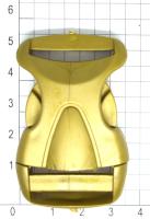 Фастекс (защелка трезубец) Ф125 (МУСКУЛ) ш.25 мм (уп.1000 шт.) ПП цв.Бронза
