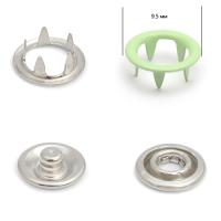 Кнопка рубашечная  (кольцо) 9,5 мм - эмаль 246/1440 шт., цв. ментол