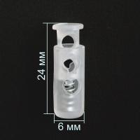 3124 прозрачный Фиксатор пластик (упаковка 200 штук)