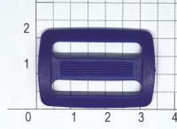 Пряжка пластиковая ДЩ-25 ( двухщелевая) ш.25 мм (уп.1000 шт.) ПП цв.Синий