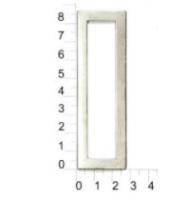 2726К никель матовый пряжка металлическая 