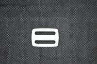 Пряжка пластиковая ДЩ-30 ( двухщелевая) ш.30 мм (уп.1000 шт.) ПП цв.Белый