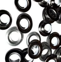 Люверсы №28 13мм нержавейка цв.Черный Никель (уп 1000шт) NEW STAR