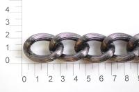 UX 014С цепь алюминий цв. black nickel (упаковка 10 метров)