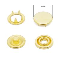 Кнопка рубашечная  (закрытая) 9,5 мм   цв. золото уп.1440шт.NewStar