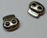 Фиксаторы №31 малый плоский двухдырочный  под металл черный никель (уп.500шт.)