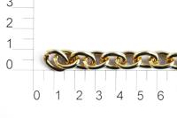 UX 001С цепь алюминий цв. 16К gold (упаковка 10 метров)