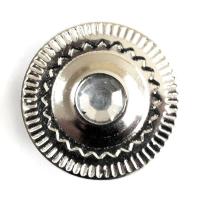 730-G никель пуговица джинсовая со стразом 17мм (упаковка 1000 штук)