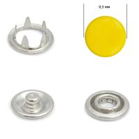 Кнопка рубашечная  (закрытая) 9,5 мм - эмаль 110/1440 шт., оттенок желтого