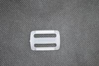 Пряжка пластиковая ДЩ-20 ( двухщелевая) ш.20 мм (уп.1000 шт.) ПП цв.Прозрачный