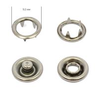 Кнопка 9,5мм рубашечная (кольцо) цв. чёрный никель (кольцо) уп.1440шт. NewStar