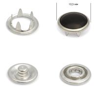 Кнопка трикотажная (седефли) 10,5 мм, черная жемчужина_1440 шт