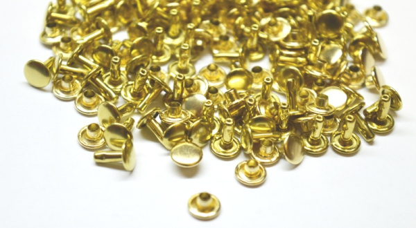 Розн.уп. Хольнитены двухсторонние 7*7 цв. Золото (упак.100 шт.)