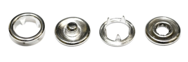 Кнопка рубашечная  (кольцо) нерж 10,5мм цв. никель уп. 720 шт