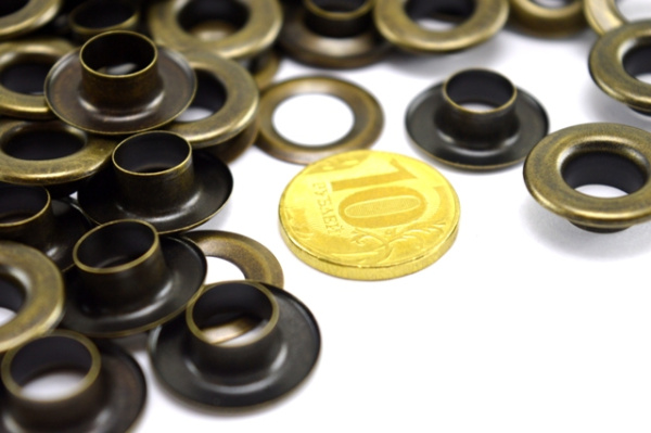 Люверсы №24 9мм сталь Антик (уп 1000шт) NEW STAR