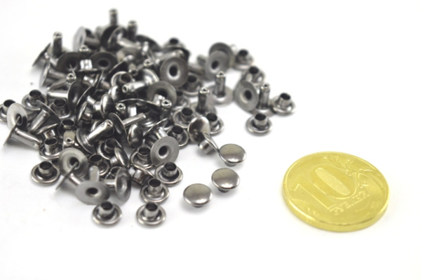 Розн.уп. НЕРЖ. Хольнитены 6*6 черный никель (упак.50 шт.)