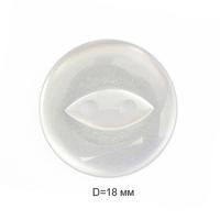 Пуговицы полиэстр CY 3239 28L-18мм,2 прок.цв.Прозрачный(уп.1000 шт)