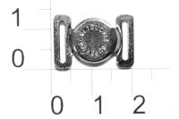 186HJ никель Замок магнитный круглый 10мм (упаковка 100 штук)