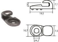 Крючок обувной литьё арт.51255 (уп.1000шт.)