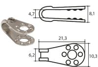 Крючок обувной штамповка арт.10598 (уп.1000шт.)