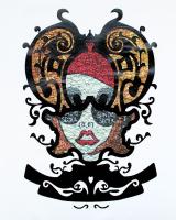 Термотрансфер аппликация многослойная арт.№07, 30см*20см