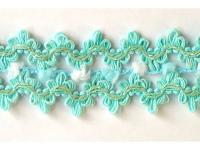 608- 4KJ тесьма декоративная ширина 45мм (упаковка 20 ярдов = 18,3 метра)